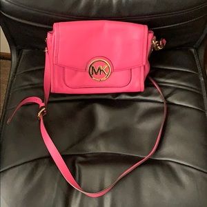 Michael Kors hot pink shoulder bag